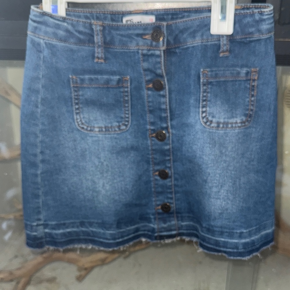 Epic Threads Blue Denim Mini Skirt